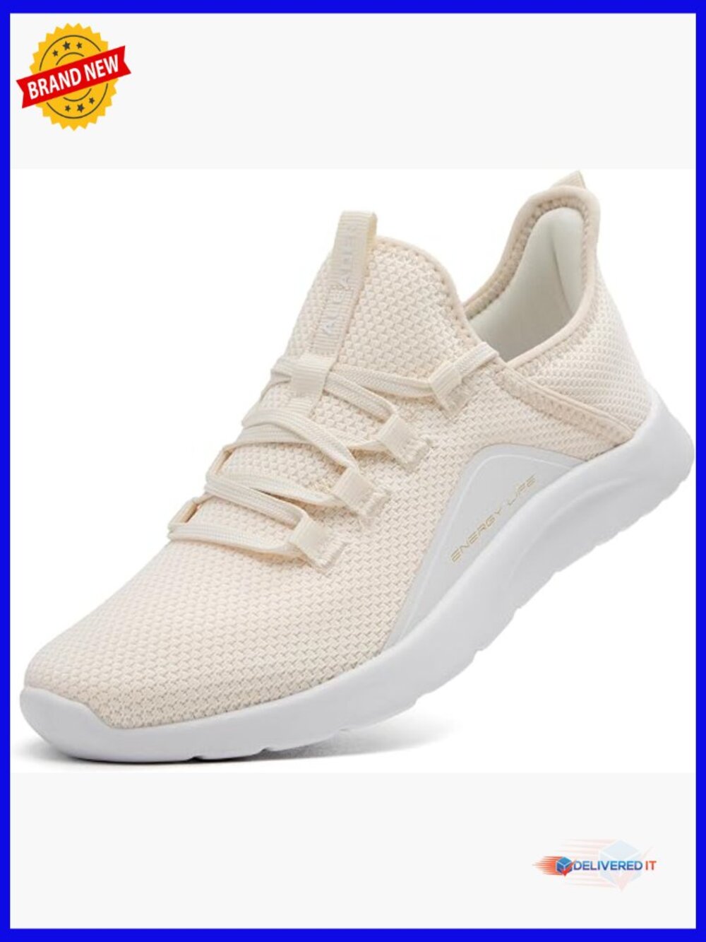 Women's Slip On Walking Running Shoes Lightweight Breathable Knit Sneakers